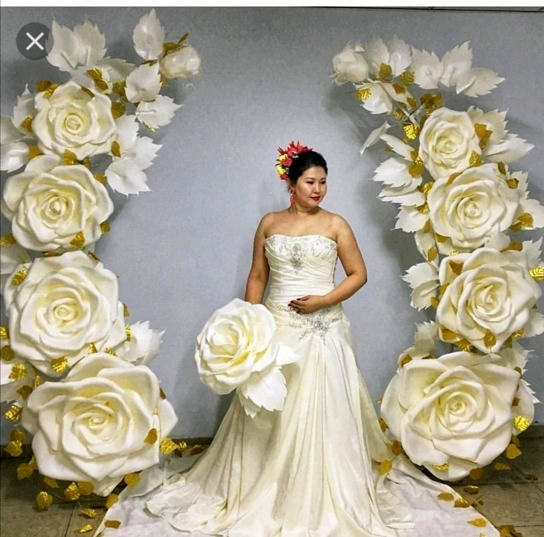Большие цветы на свадьбу