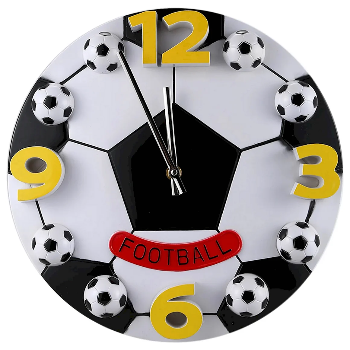 Часы в виде футбольного мяча
