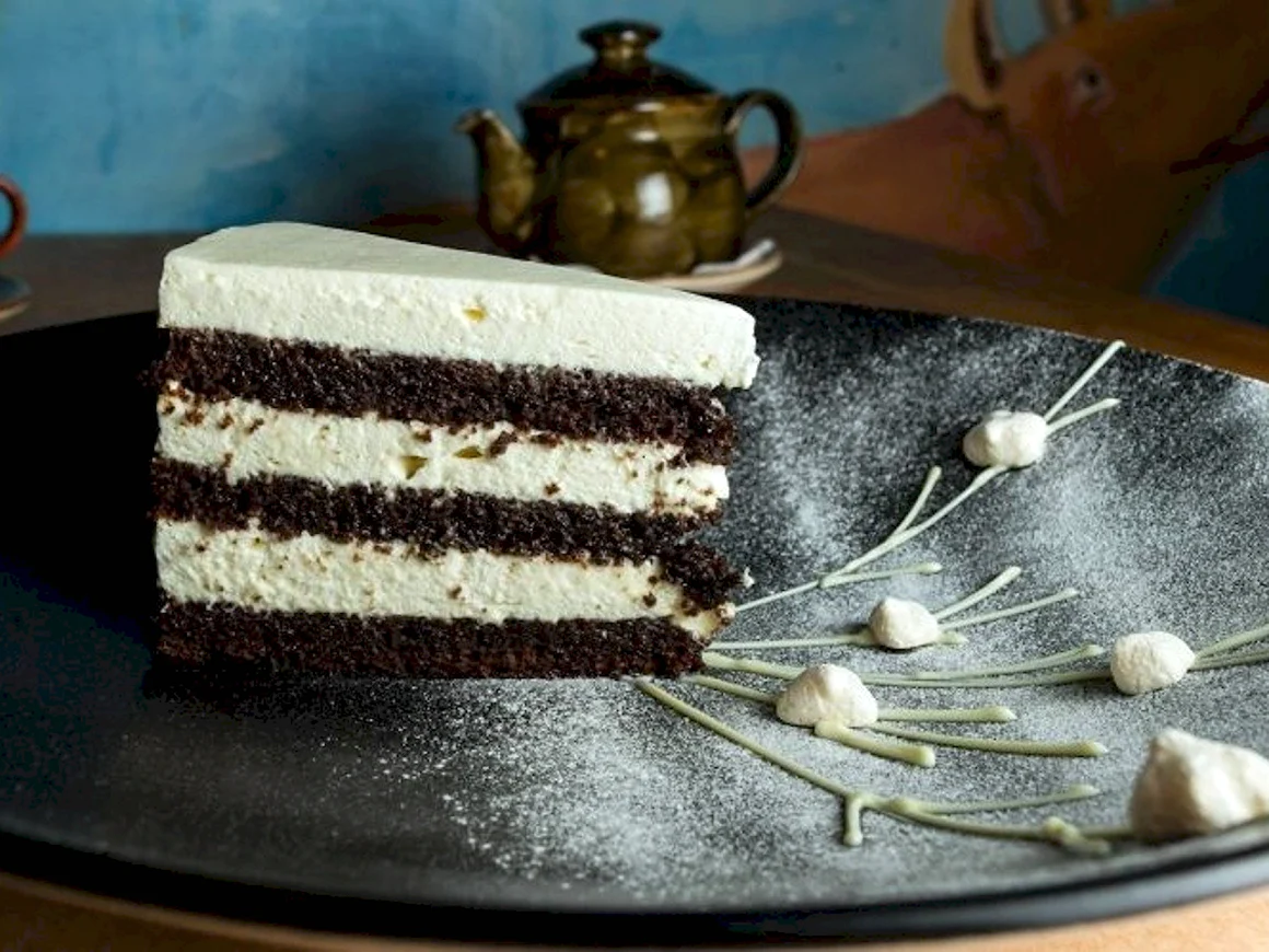 Черёмуховый торт с кремом-чиз