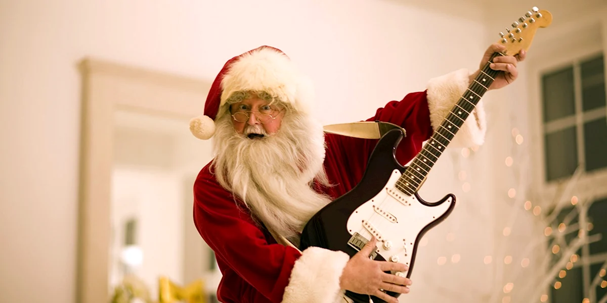 Дед Мороз с электрогитарой