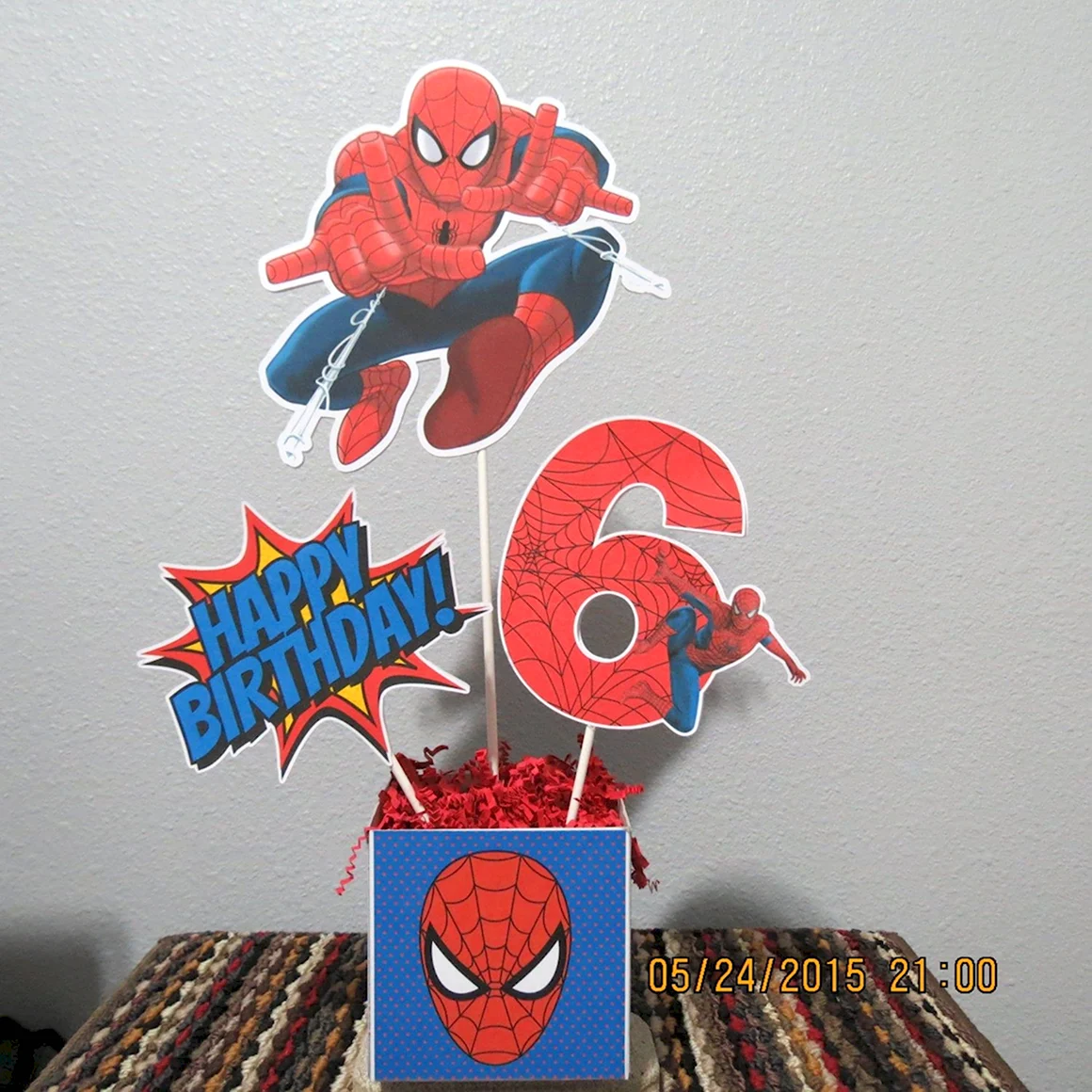 Декор дня рождения в стиле человека паука