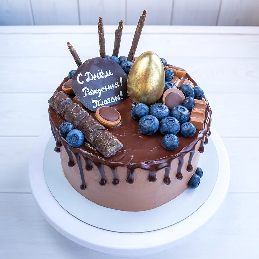 Декор торта Сникерс на день рождения