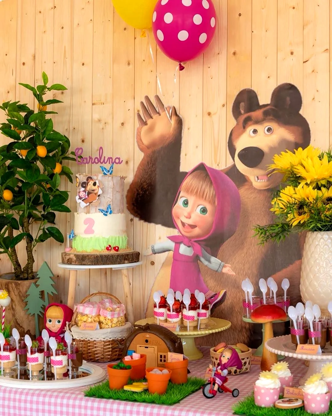 День рождения в стиле Маша и медведь