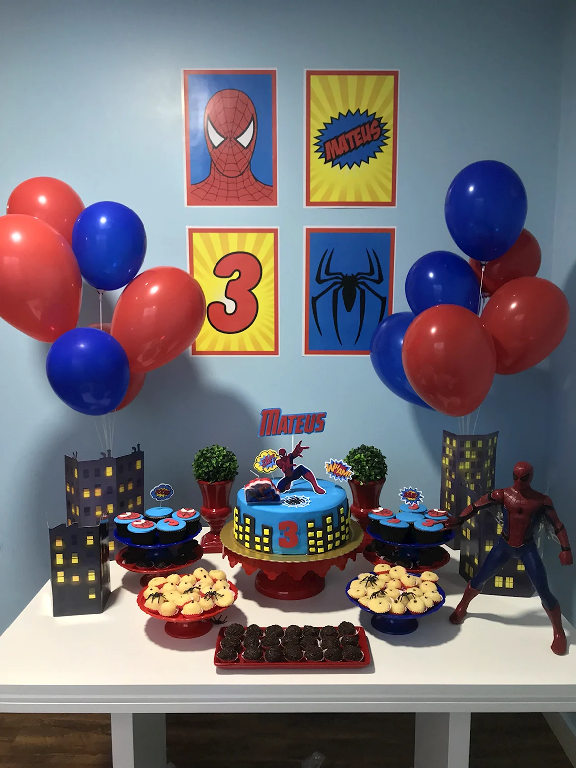 Детский день рождения в стиле человек паук