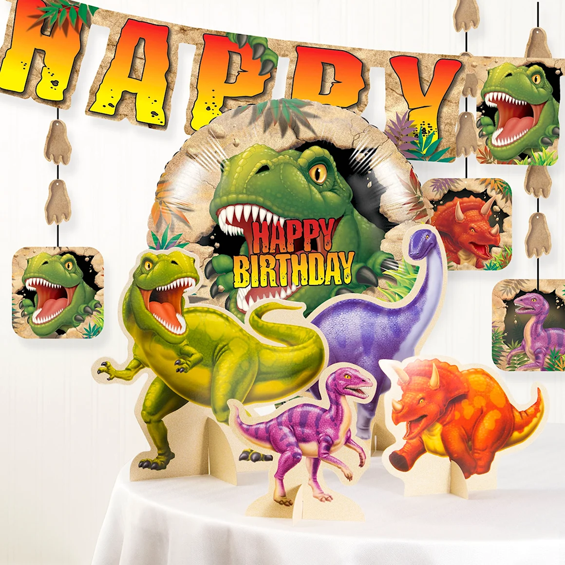 Динозавры плакат на день рождения