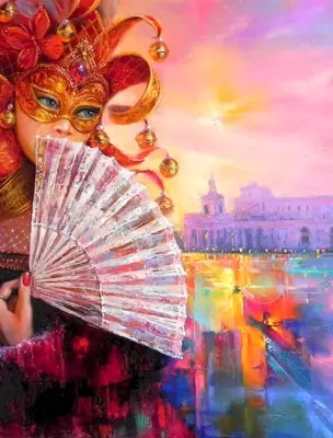 Елена Флерова картина Венецианский карнавал