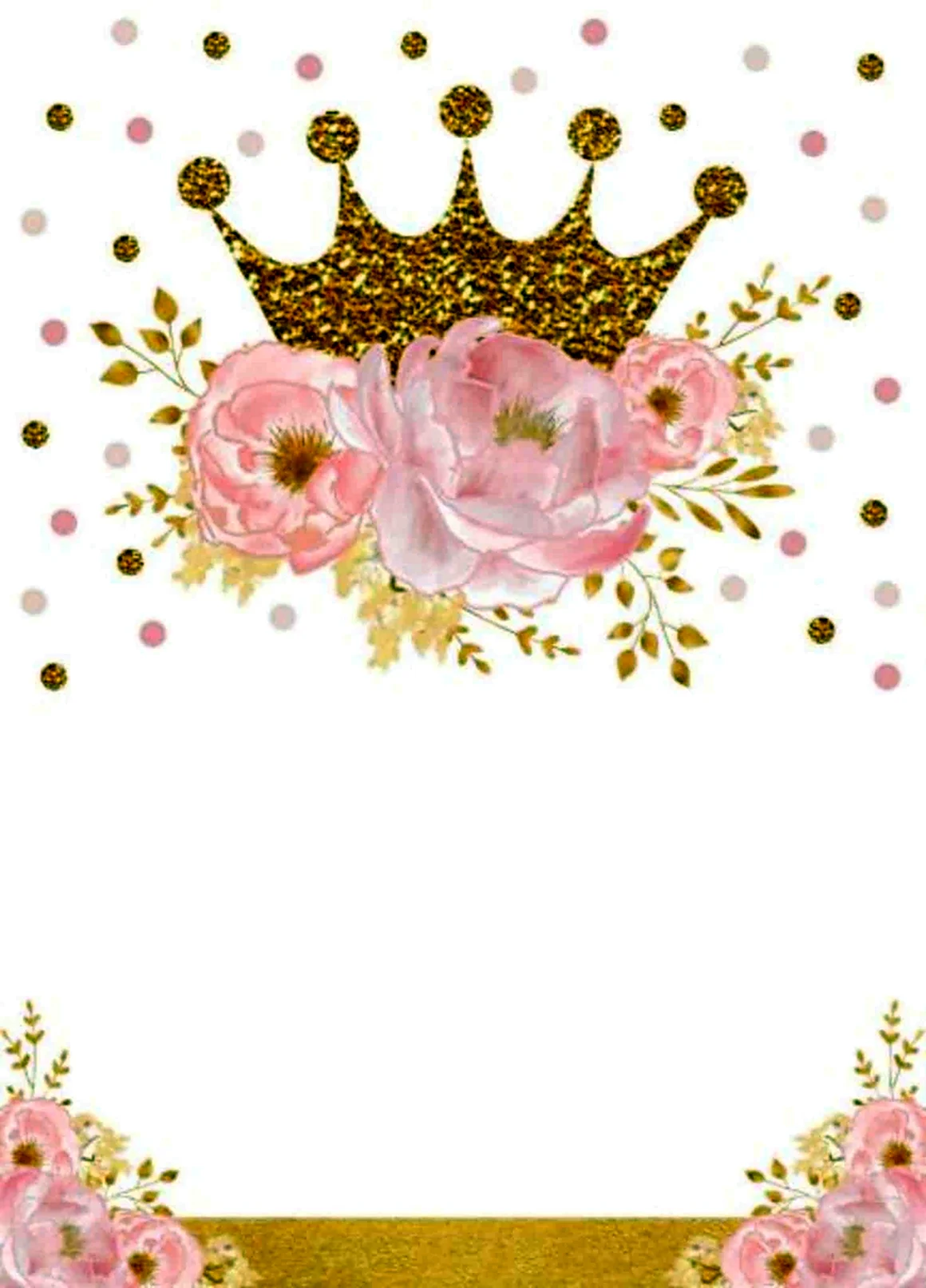 Фон с коронами для принцессы