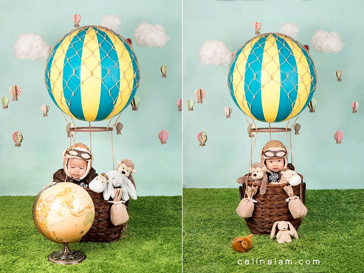 Фотосессия с воздушным шаром детская