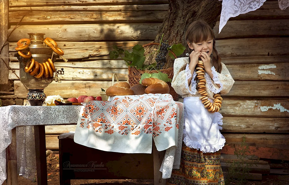 Фотосессия в русском народном стиле для детей
