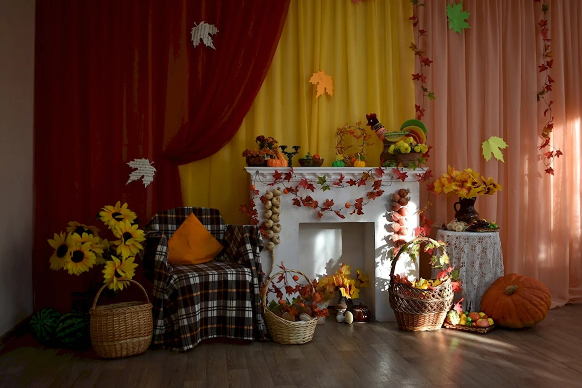 Фотозона осень в детском саду