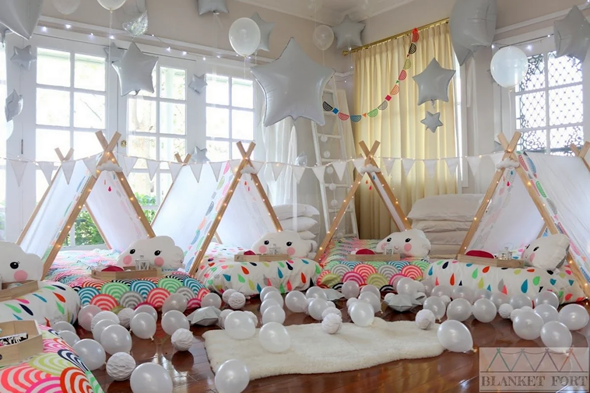 Фотозона Пижамная вечеринка для детей