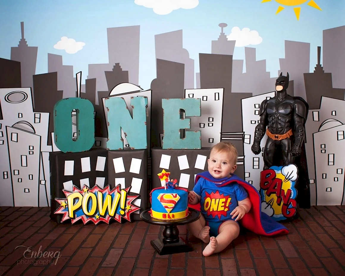 Фотозона Супергерои на день рождения
