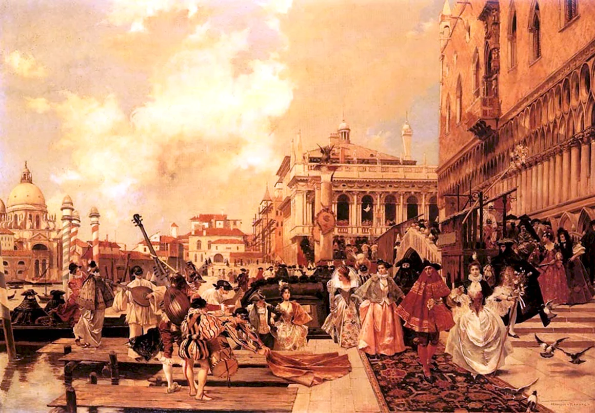 Франсуа Фламенг Венецианский карнавал