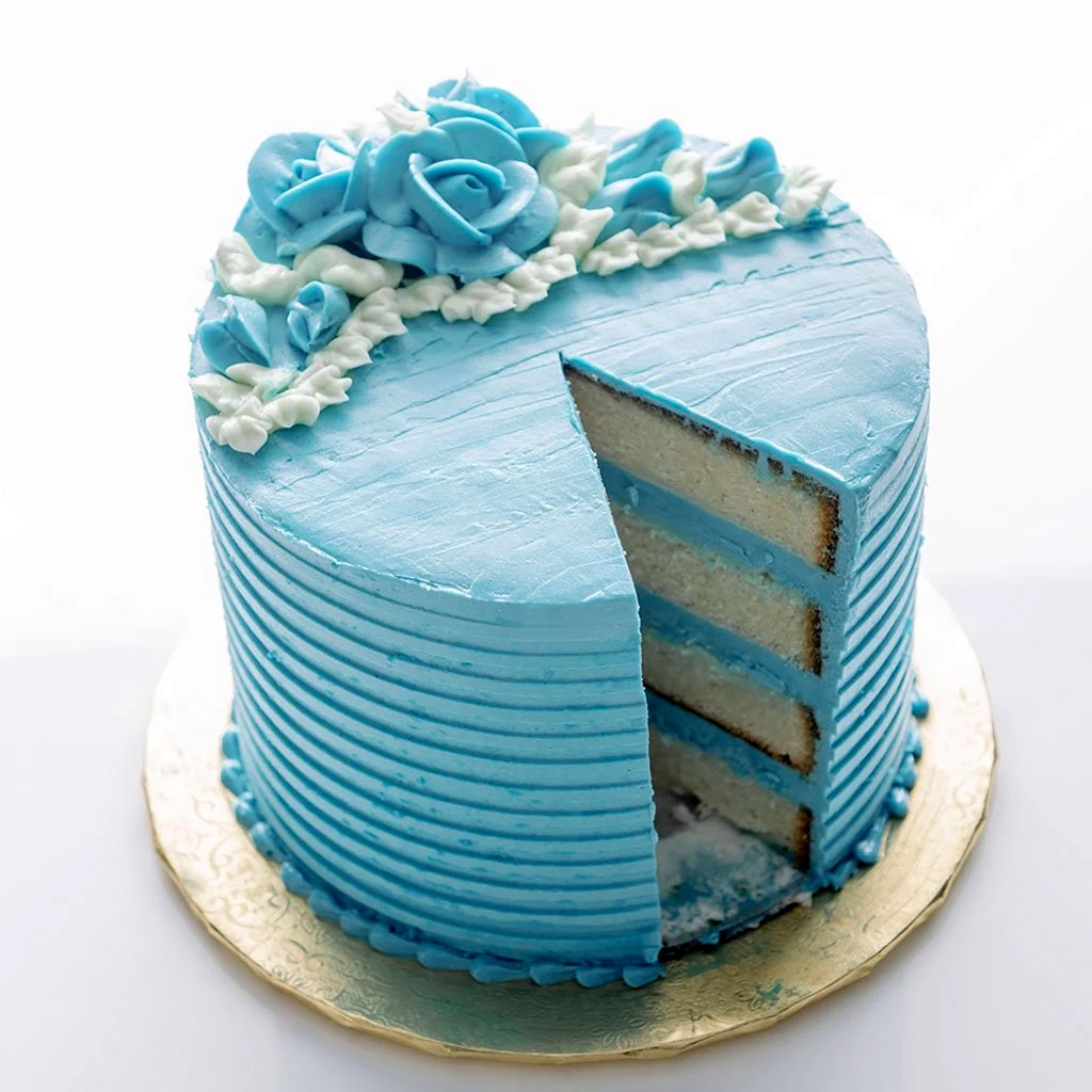 Голубой торт