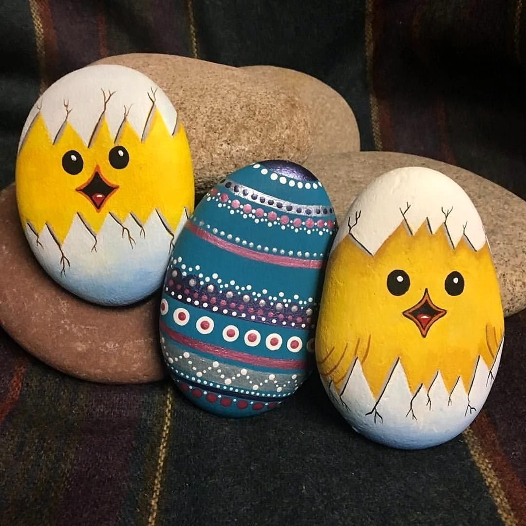 Яйца разрисованные акрилом
