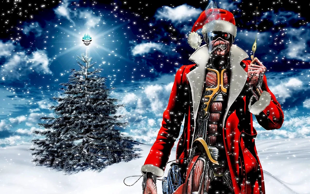 Iron Maiden Санта Клаус
