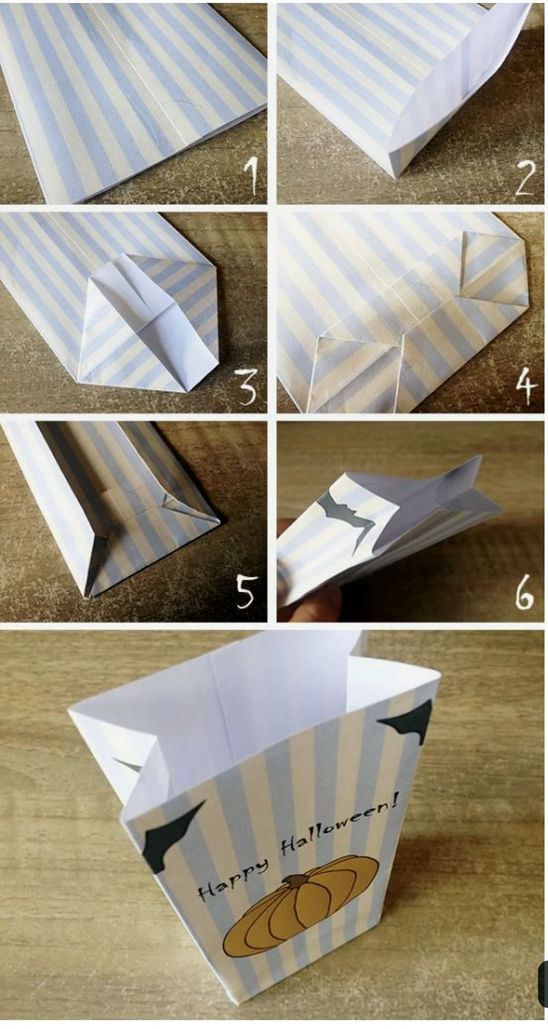 Как сложить пакетик из бумаги