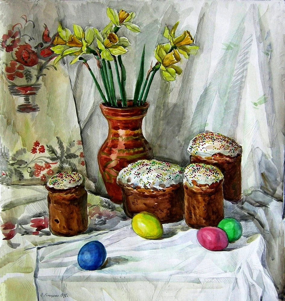 Картин Марии Лазаревой «Пасхальный натюрморт»