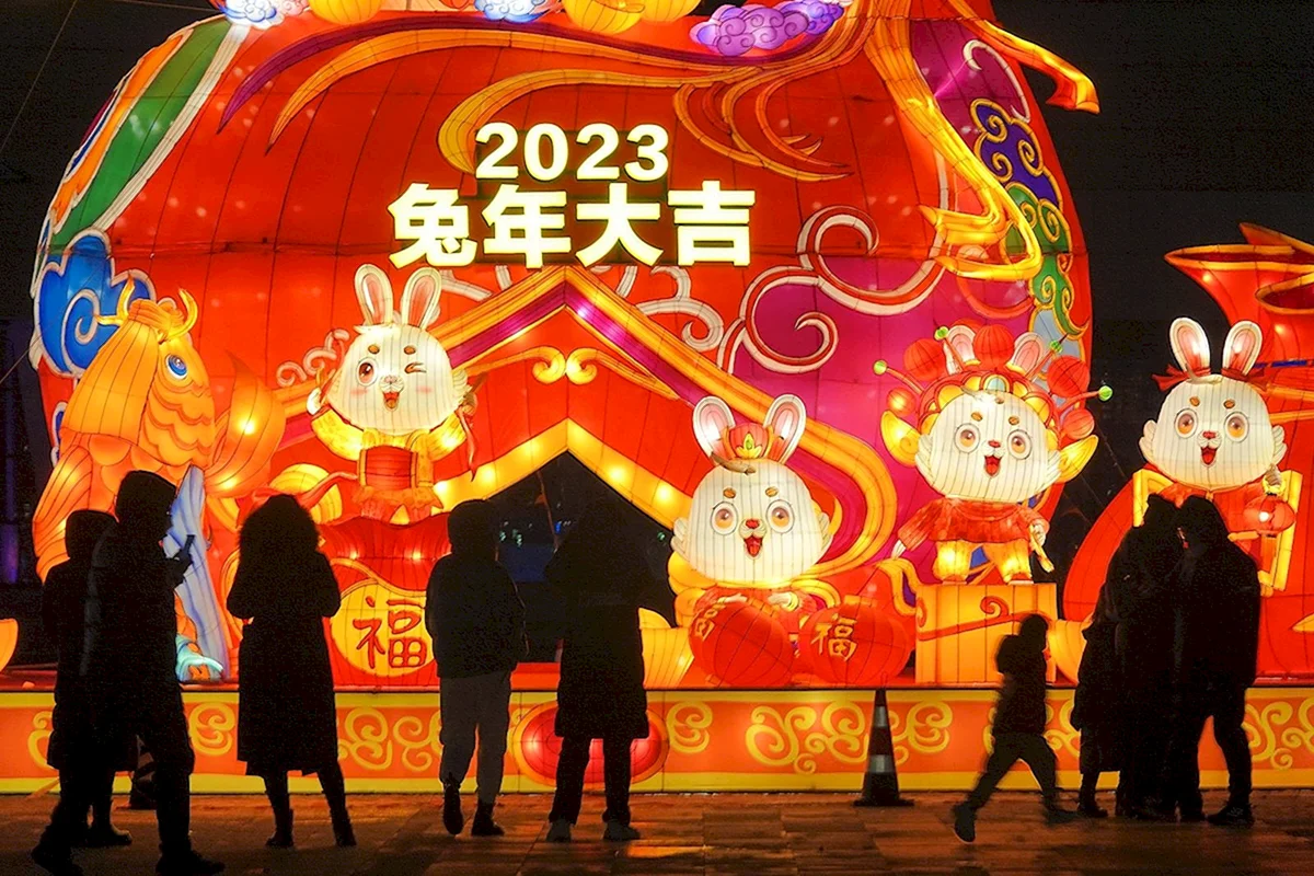 Китайский новый год фонарики