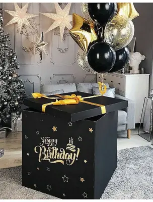 Коробка с шарами сюрприз