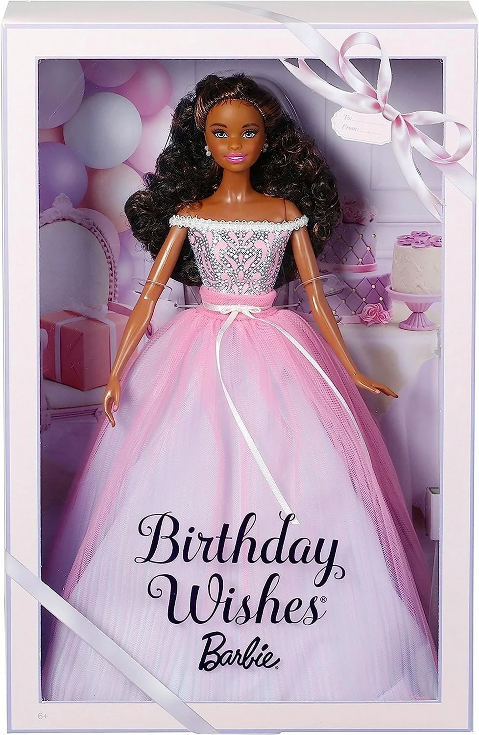 Кукла Barbie пожелания ко Дню рождения 2017 афроамериканка 29 см dvp50