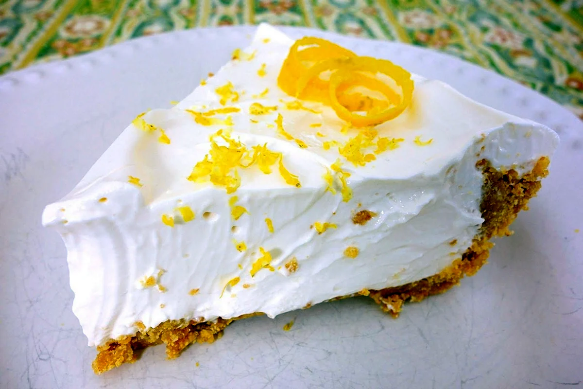 Лимонный пирог без выпечки