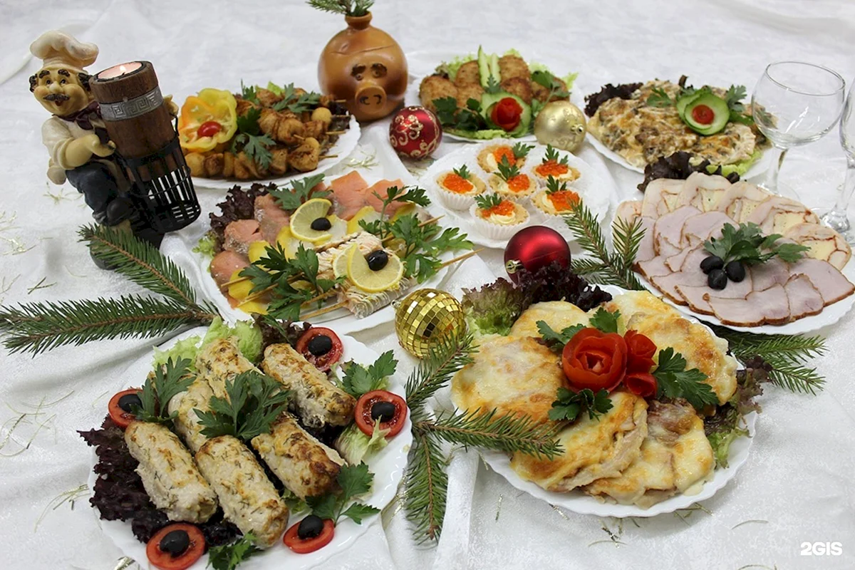 Новогодний стол блюда