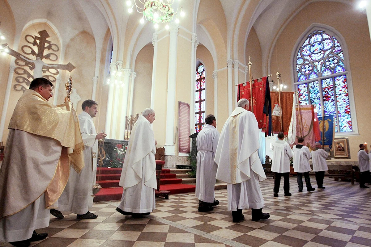 Пасхальная служба греко-католиков в храме