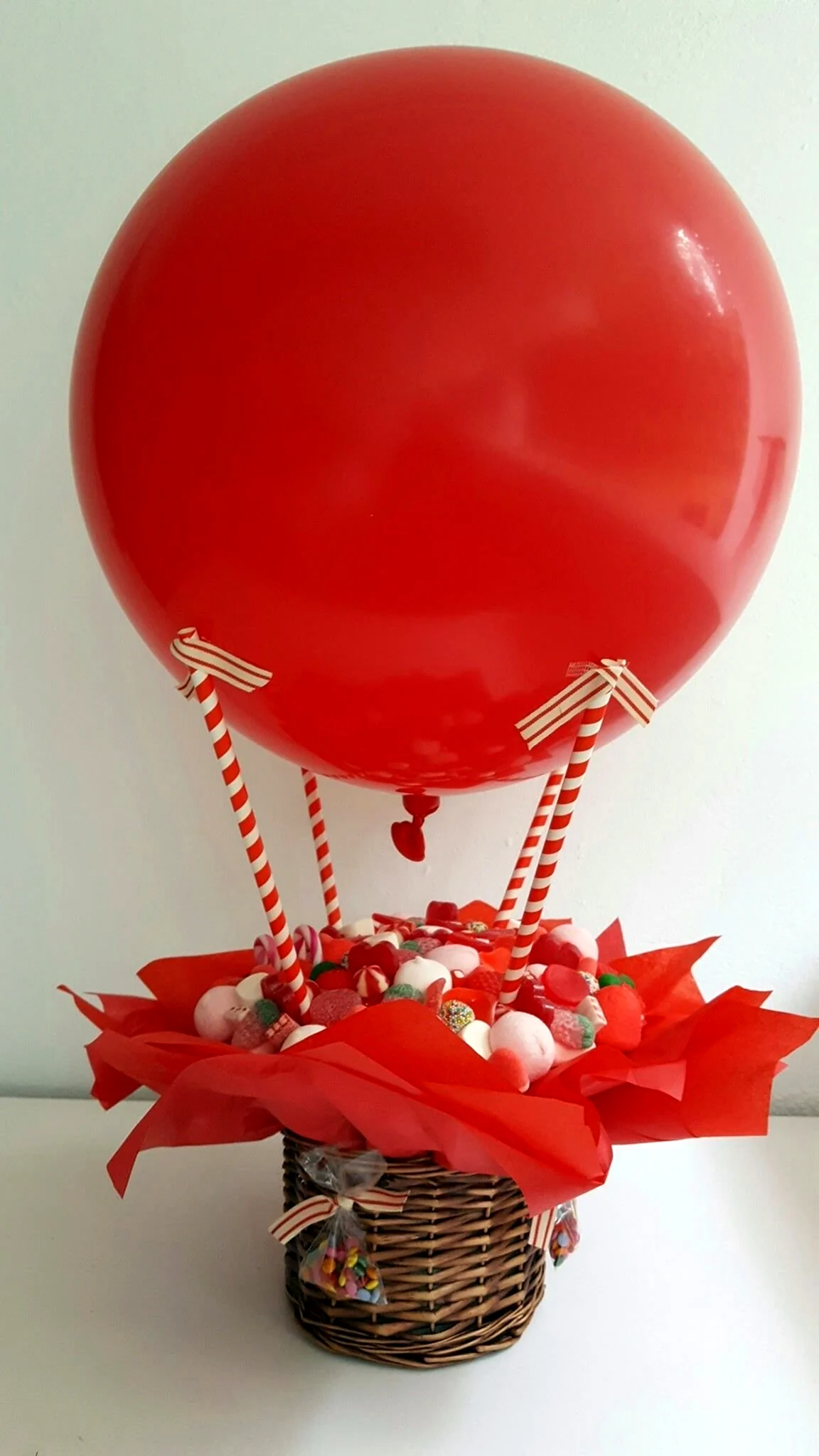 Подарок из конфет воздушный шар