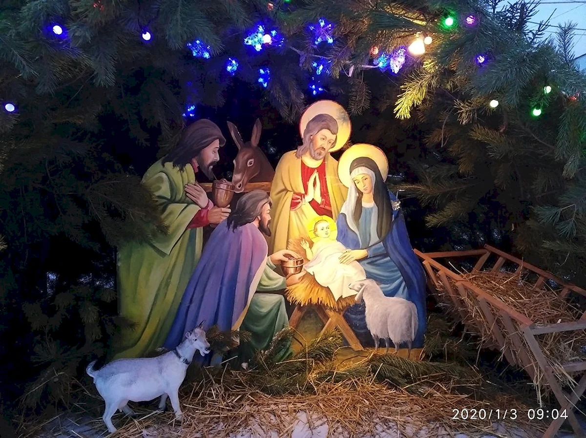 Рождественский вертеп Дева Мария