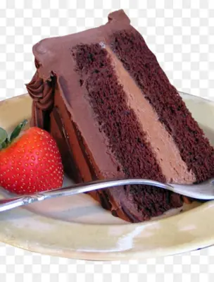 Шоколадный торт с клубничным конфи