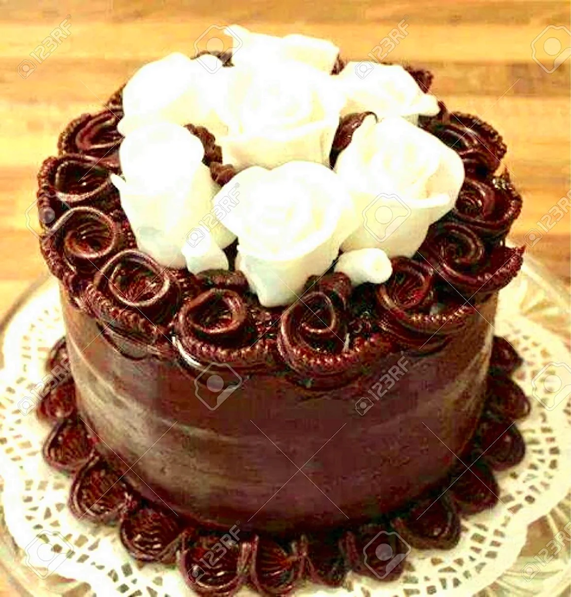 Шоколадный торт с шоколадным ганашом