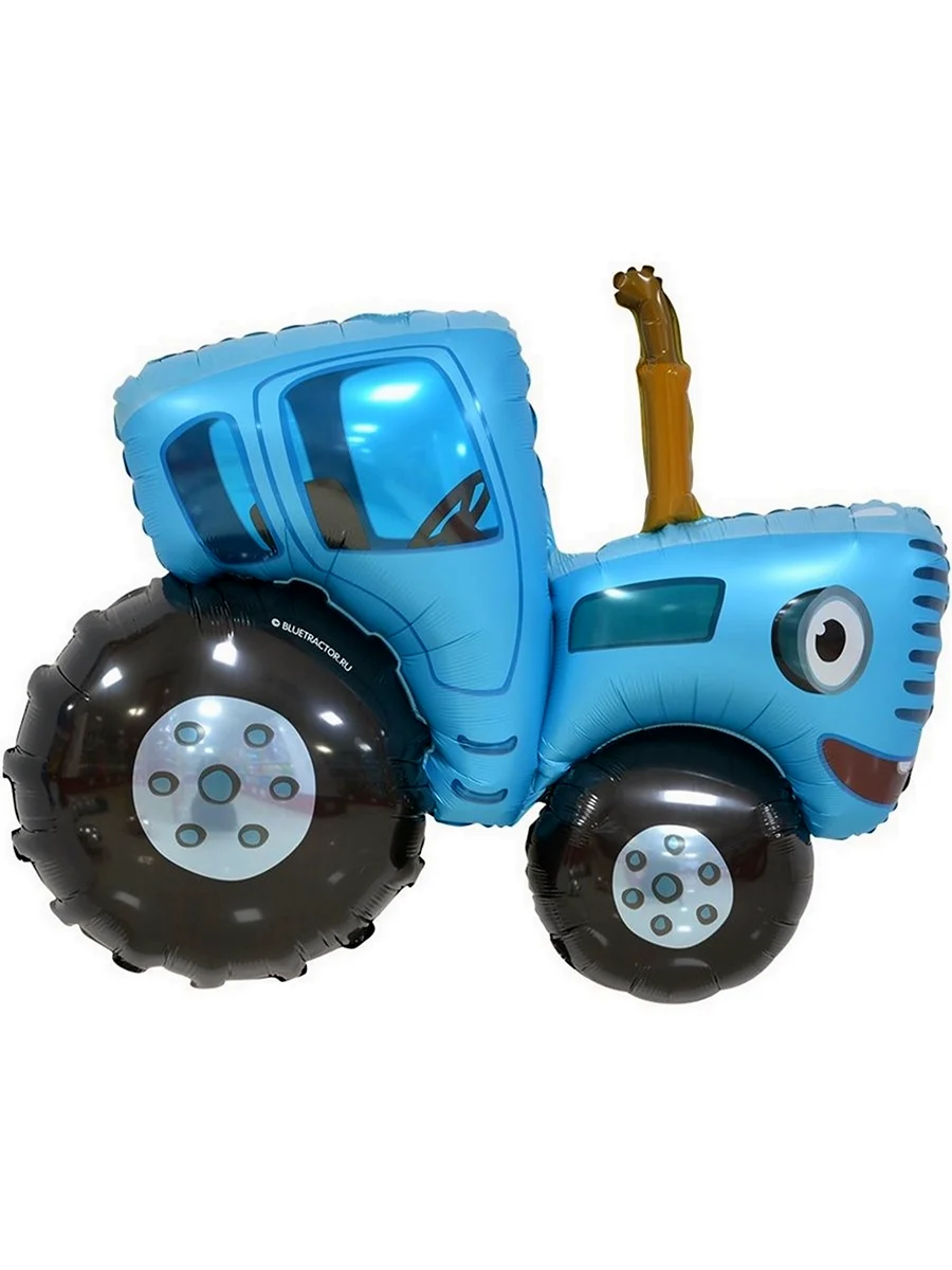 Синий трактор резиновый игрушка LX St 200429