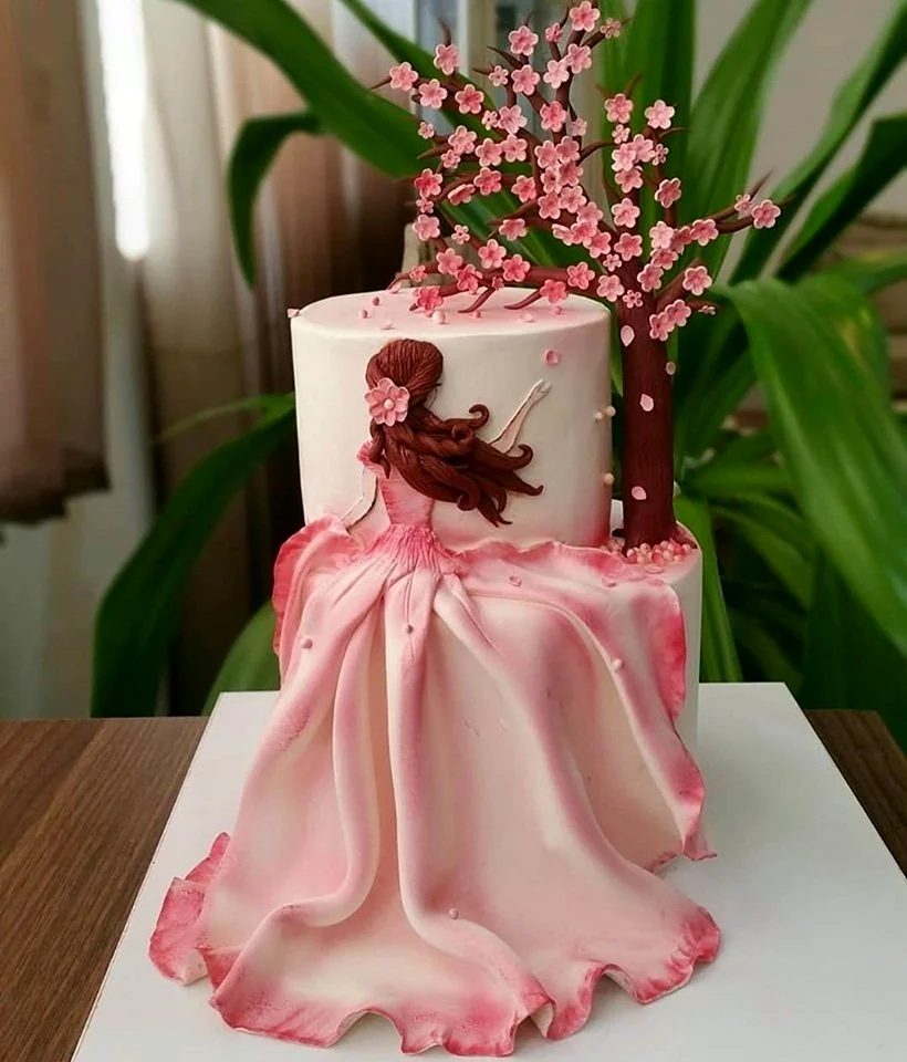 Стильный торт для девочки