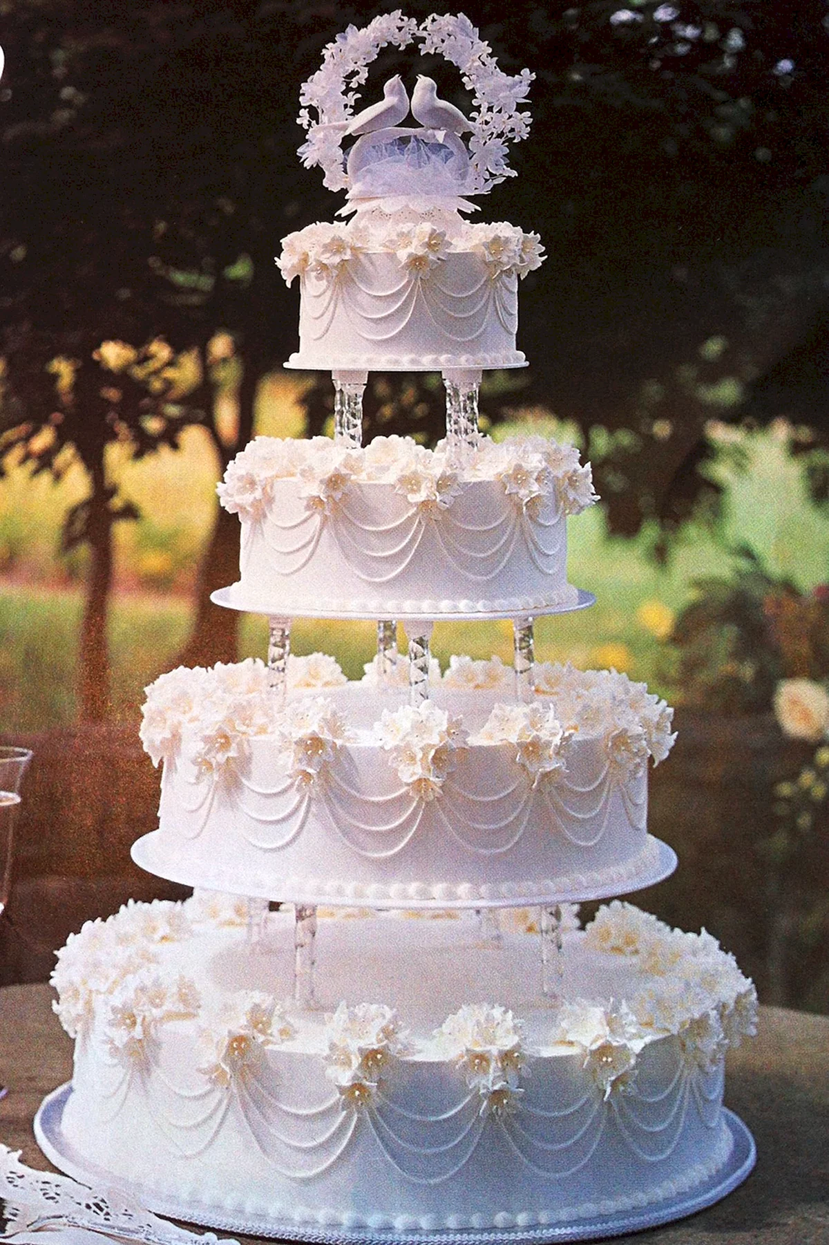 Свадебный торт 4 яруса