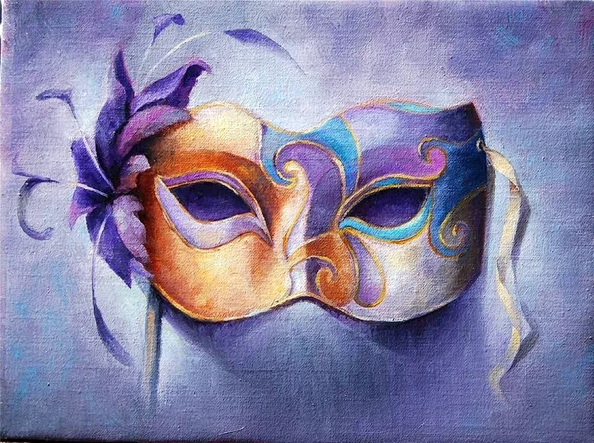 Театральная маска живопись