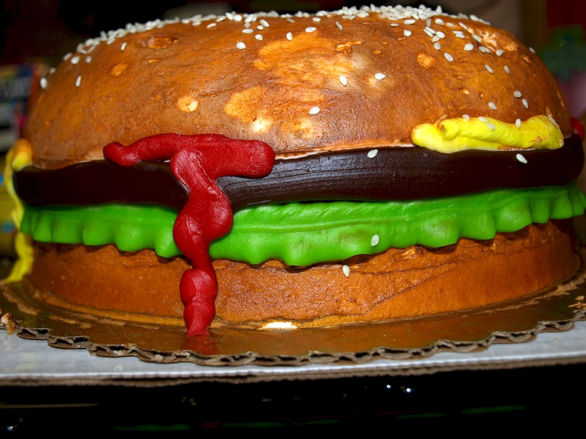 Торт «бургер»