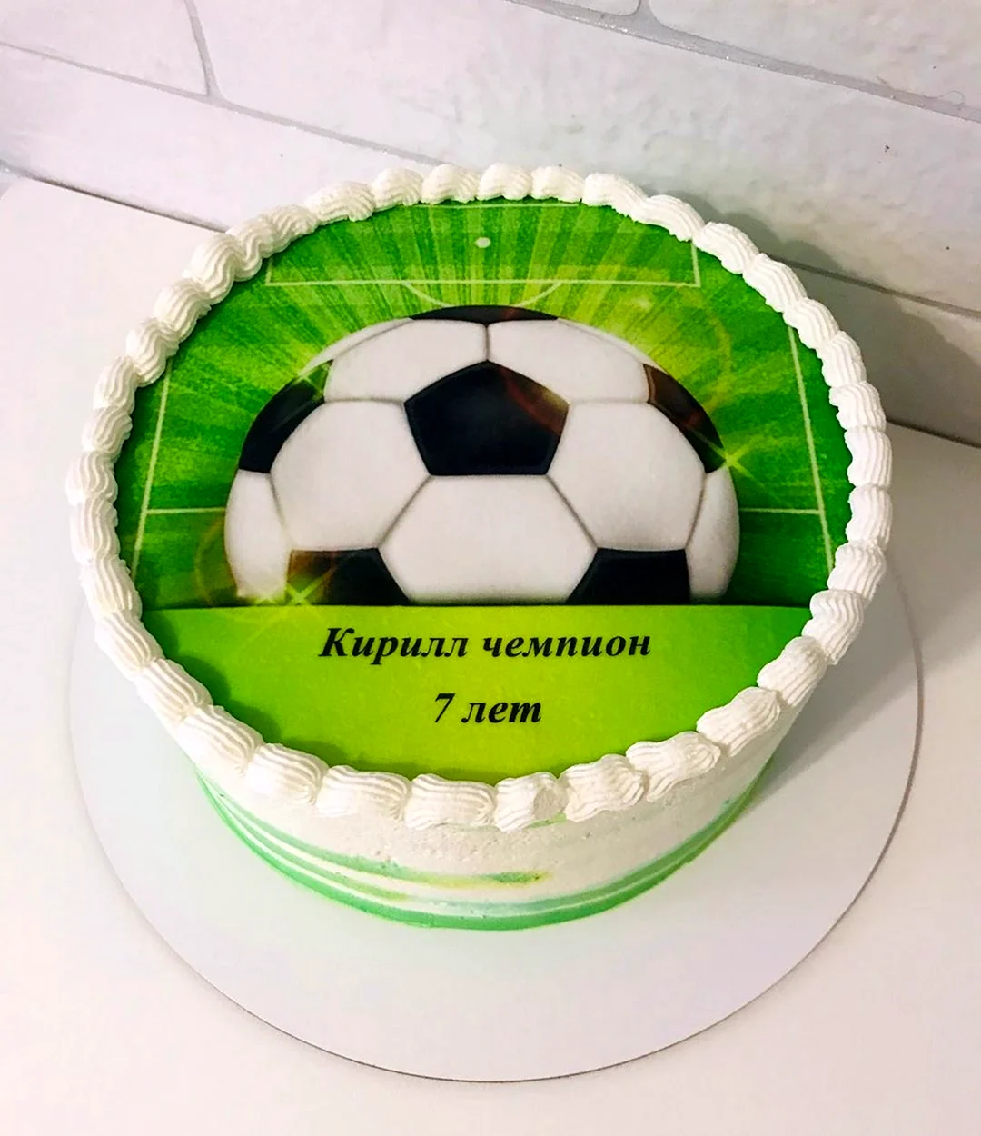 Торт футбольная Сокол