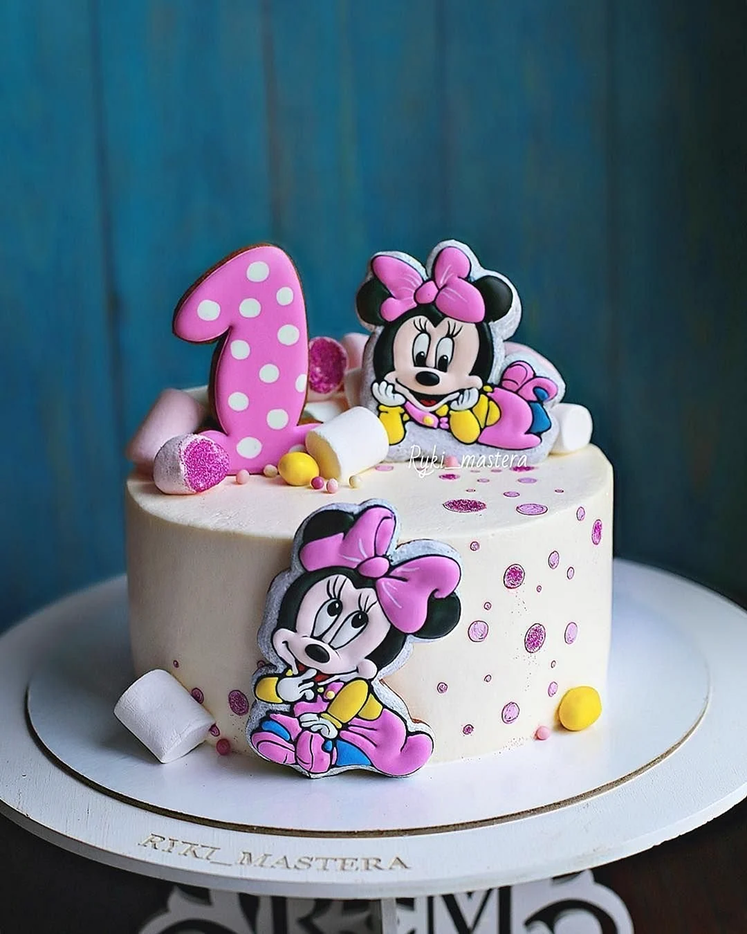 Торт Микки Маус для девочки 1 годик