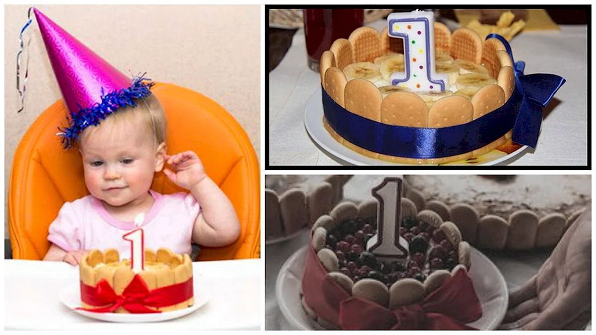 Торт на день рождения годовалому ребенку