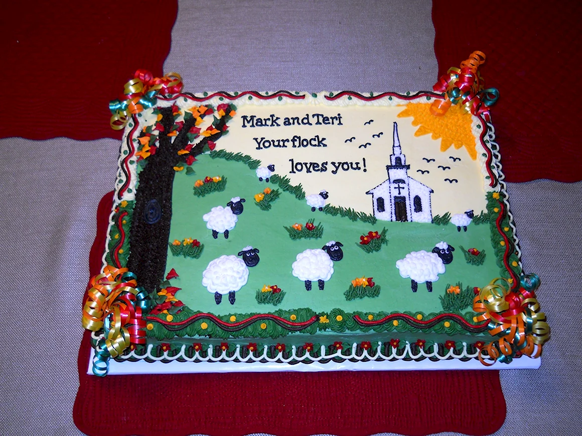 Торт на день рождения церкви