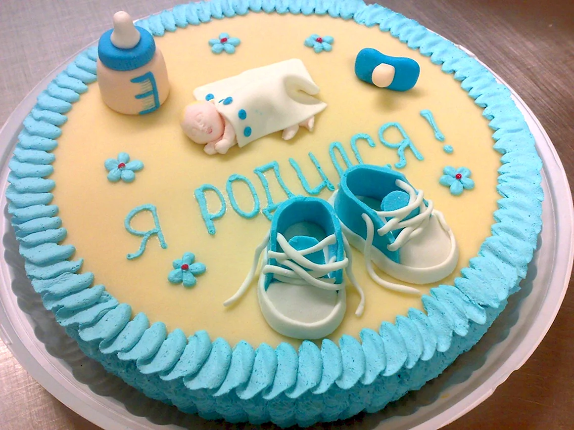 Торт на рождение мальчика