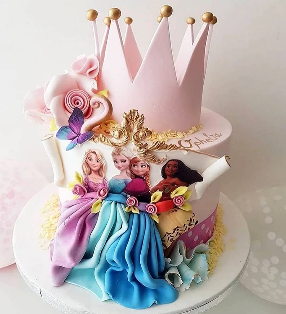 Торт с принцессами Disney