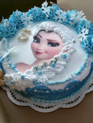 Торт Снежная Королева Эльза