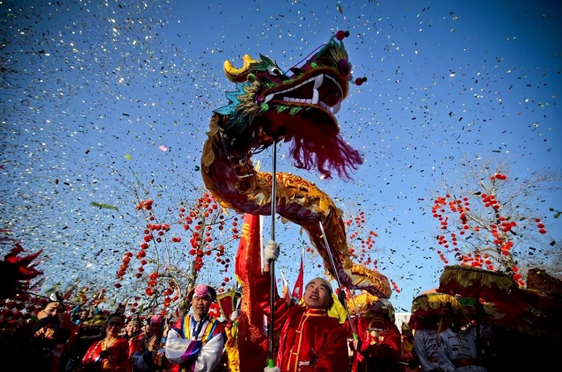 Традиционный праздник весны китайский новый год