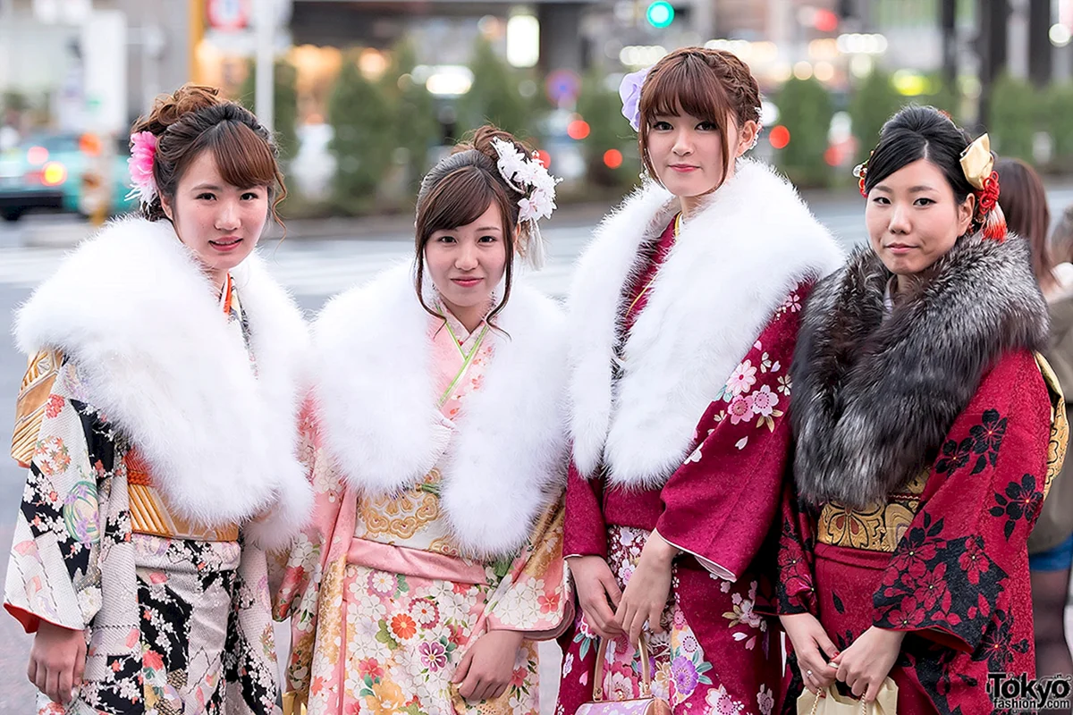 Зимняя одежда японцев